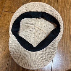 麦わらキャスケット　服/ファッション 小物 帽子の画像