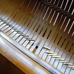 東南アジアの竹の手作り椅子の画像