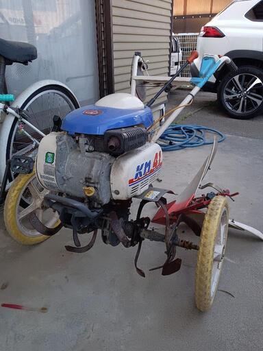 カワサキ 耕運機 農作業