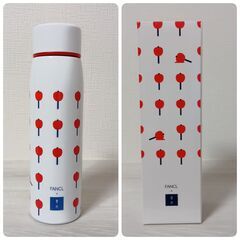 ファンケル ステンレスボトル 380ml 未使用 りんご飴柄の画像