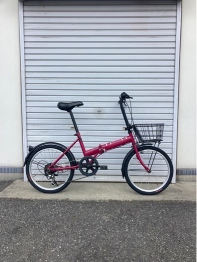 ☆前後タイヤ新品☆   20型　6S  折り畳み自転車　防犯登録料込価格︎‼︎