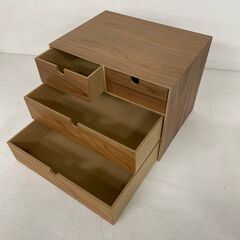 【ジモティ限定特価】 小物入れ 収納 木製 2点セット S0085の画像