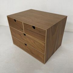【ジモティ限定特価】 小物入れ 収納 木製 2点セット S0085の画像
