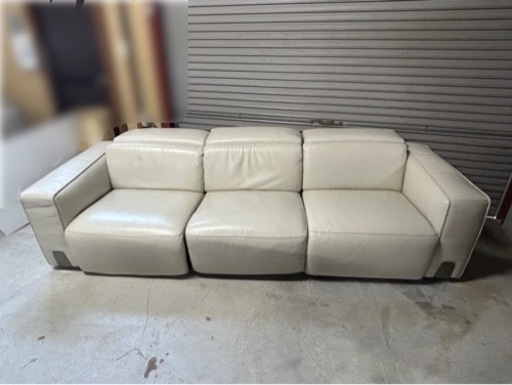 ☆本革 リクライニングソファ ワタリジャパン　家具 ソファ 3人掛けソファ