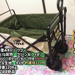 アウトドア折り畳みキャリーワゴン