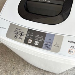 ☑︎ご成約済み🤝 HITACHI 一人暮らし洗濯機 5kg✨ 2018年製⭕️の画像