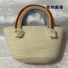 【新品未使用】ミニバッグ　ミニトート　レインボー　ハンドバッグ　...