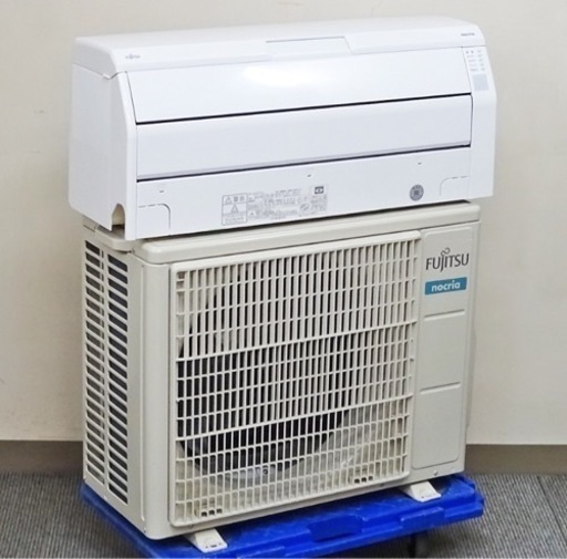 【取引完了 】(19)FUJITSU【AS-R221L-W】 ノクリア 不在ECO 人感センサー 熱交換器加熱除菌 フィルター自動おそうじ ルームエアコン 2.2kW おもに6畳用 2021年製 取付販売