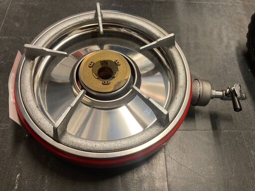 ☆中古￥3,000！Rinnai　1口ガスコンロ　家電　RA-IEA-2型　都市ガス用　【BF011】