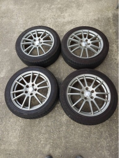 グッドイヤー215/50R17 アルミ付　4本　5分山くらい