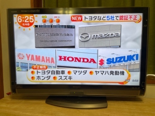 保護パネル付き•シャープAQUOS43インチ　2011年