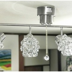 シーリングライト　4灯　クリスタルガラスの画像
