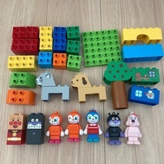 アンパンマン　ブロックラボ　はじめてのブロックバケツ+ドール５個