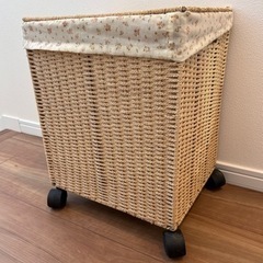 バスケット収納＋カゴの小物入れの画像