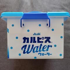 新品 Asahi カルピス Water ウォーター コンテナBOX  水色の画像