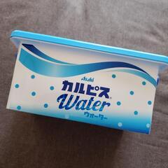 新品 Asahi カルピス Water ウォーター コンテナBOX  水色の画像
