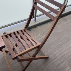 【取引予定あり】ニトリ　ガーデンテーブル　チェア　　の画像