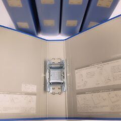 【差し上げます】A4縦パイプ式厚型ファイル5冊／コクヨ チューブファイル フ-RT660の画像