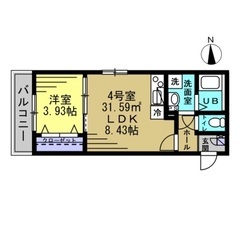 🏢安心の叶えRoom✨『1LDK』草加市西町✨敷金礼金無料💰✨人...