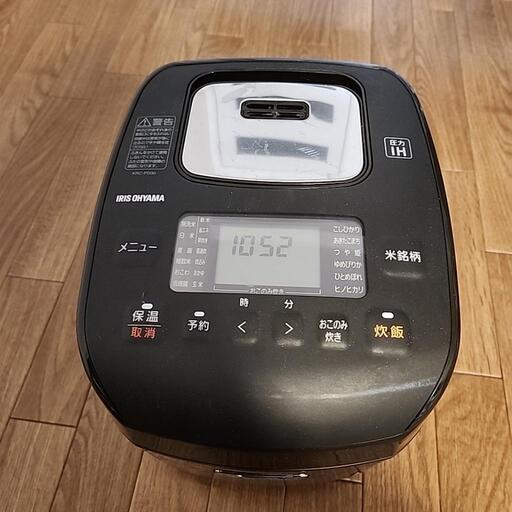 圧力IH　炊飯器　3合炊き　2020年製　アイリスオーヤマ　KRC-PD30-T