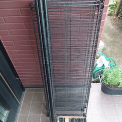 スチールラック　黒の画像