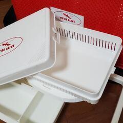 未使用 ランチボックス ファミリーサイズ 弁当 ピクニック アウトドアの画像