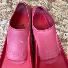 s6369）GULL ガル warp ワープ フィン RED Lサイズ Mサイズ 2足