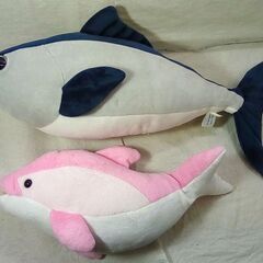☆さかな、イルカ ぬいぐるみセット【中古】
