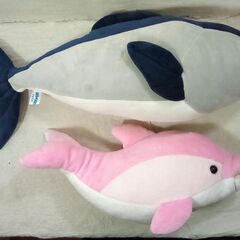 ☆さかな、イルカ ぬいぐるみセット【中古】の画像