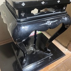 【値下げ】螺鈿細工の花台の画像