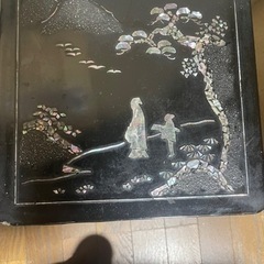 【値下げ】螺鈿細工の花台の画像