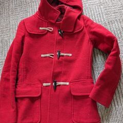 Uniqlo S size red coat in good condition の画像