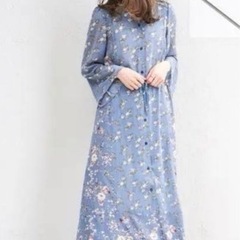 ミスティック花柄ワンピース ガウン【訳あり】