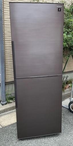 【RKGRE-344】特価！シャープ/280L 2ドア冷凍冷蔵庫/SJ-PD28H-T/中古品/2022年製/当社より近隣無料配達！