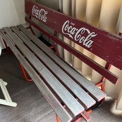 コカコーラ ベンチ テーブル当時物の画像
