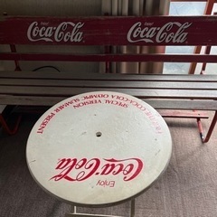 コカコーラ ベンチ テーブル当時物
