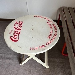コカコーラ ベンチ テーブル当時物の画像