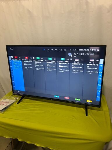 2022年製　43V型 液晶テレビ 4K対応 43P615 4Kチューナー搭載 Androidスマートテレビ