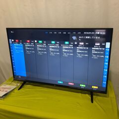 2022年製　43V型 液晶テレビ 4K対応 43P615 4Kチューナー搭載 Androidスマートテレビ