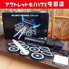 ICOCO シリコン電子ドラム 9パッド スピーカー内蔵 電子打...