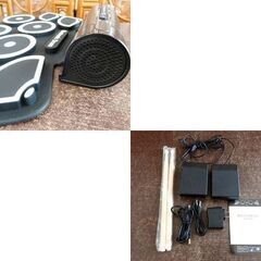 ICOCO シリコン電子ドラム 9パッド スピーカー内蔵 電子打楽器 スティック・ペダル付き 練習用に 札幌市 屯田店の画像