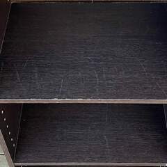 カラーボックス（３段・ダークブラウン）の画像