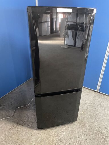 【極美品】三菱 2ドア冷蔵庫 MR-P15D-B 2019年製 通電確認済み 良品 早い者勝ち！ 引取歓迎 配送OK