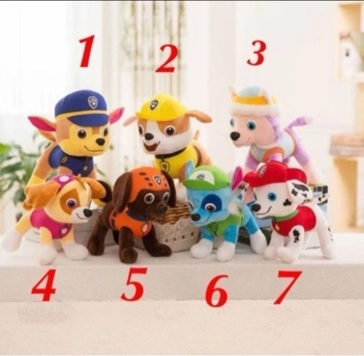 パウパトロール ぬいぐるみ 新品8点セット