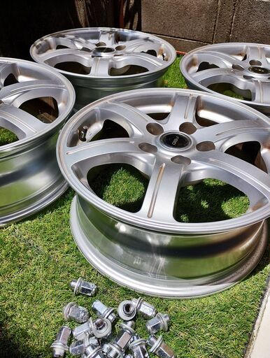 BRIDGESTONE FEID  (ブリヂストン フェイド) 16インチ ５穴　アルミホイール 4本+ナット20個　セット