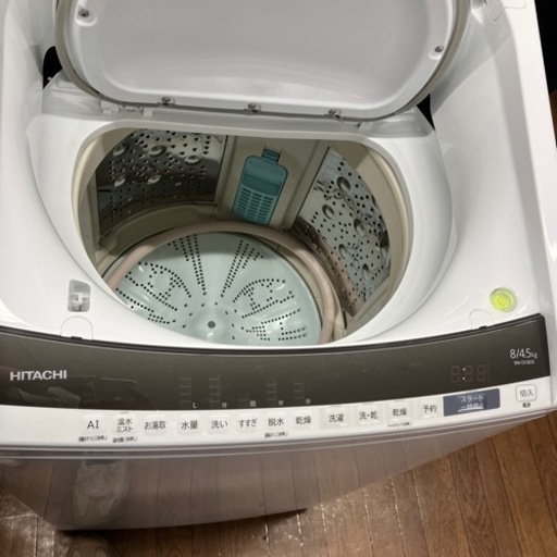 8.0kg 洗濯乾燥機　日立　2019年製（B6-22）