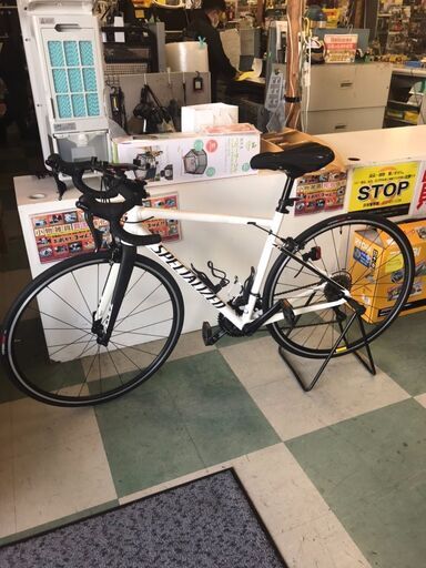 値下げしました！￥79980-→￥74980-　SPECIALIZED スペシャライズド　ロードバイク　ALLEZ　美品　ホワイト　おしゃれ　シマノ　MEN'S52　ISO 4210-2：2014-R　ジャングルジャングル貝塚店　貝塚市