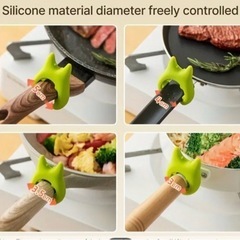 新品　オタマ　フライ返し　置き　キッチン便利グッズ　シリコン　水洗い可の画像
