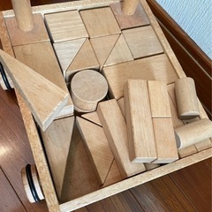 木製つみき　おもちゃの画像