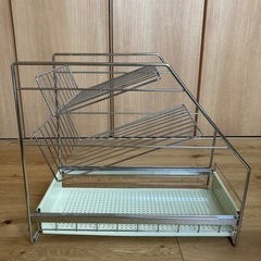 シンク下収納　調味料ラック　スライドラック　ベルメゾンの画像